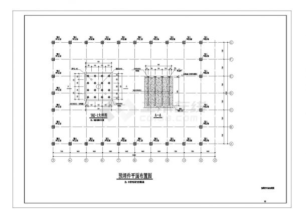 [贵州]现代风格高校体育中心建筑施工cad图纸（含水电施工图）-图二
