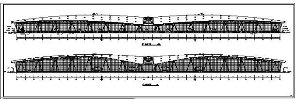 某二层国际机场航站楼建筑幕墙施工cad图_机场航站楼施工-图二