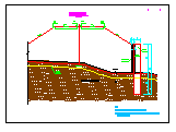 基边坡桩板式抗滑挡土墙支护节点cad详图（含计算书）_图1