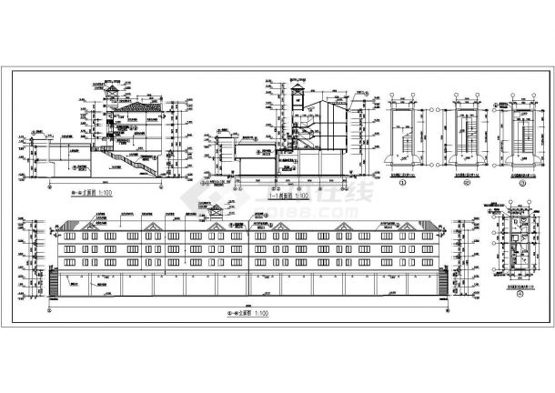 某建材一厂小区住宅CAD全套设计完整施工图-图二