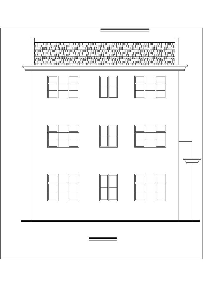 某中式多层农村住宅设计施工方案CAD图_图1