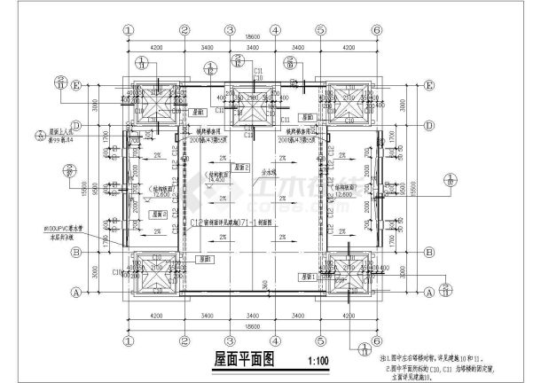 南通某郊区小型多层教堂全套建筑施工cad图-图一