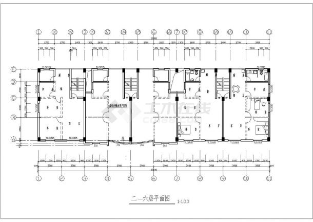某阳光城住宅小区CAD全套建筑设计完整图纸-图二