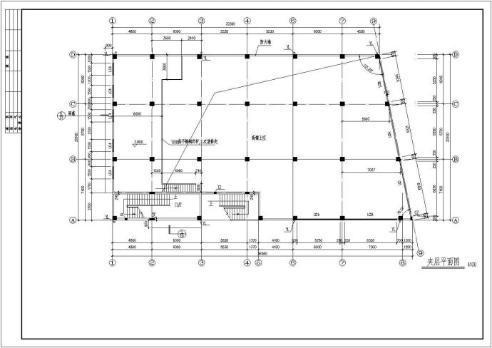 某异性住宅CAD全套详细设计大样图_图1