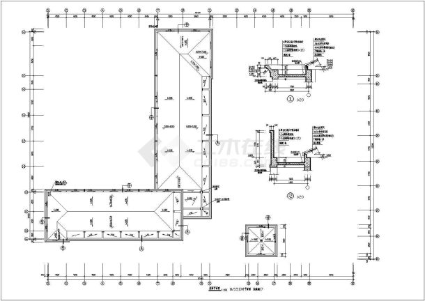 某幼儿园（用地面积2487㎡）二层框架结构教学楼设计cad全套建筑施工图（含总平面布置图，含经济技术指标）-图一
