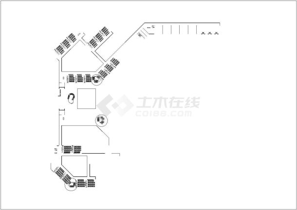 某新农村百花小学全套建筑设计施工方案CAD图-图一