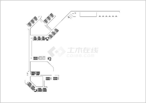 某新农村百花小学全套建筑设计施工方案CAD图-图二