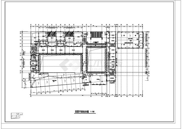 某社区公立小学教学楼建筑平面设计施工方案CAD图纸-图二