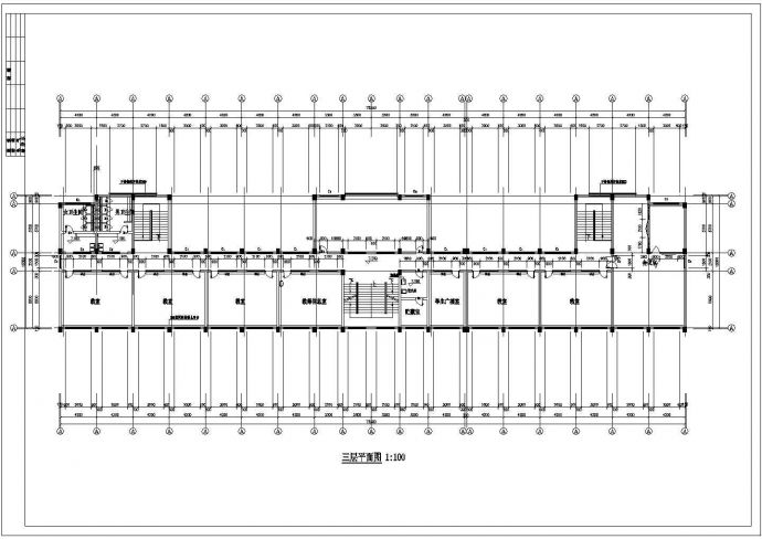 某社区小学教学综合楼建筑设计施工方案CAD图纸_图1