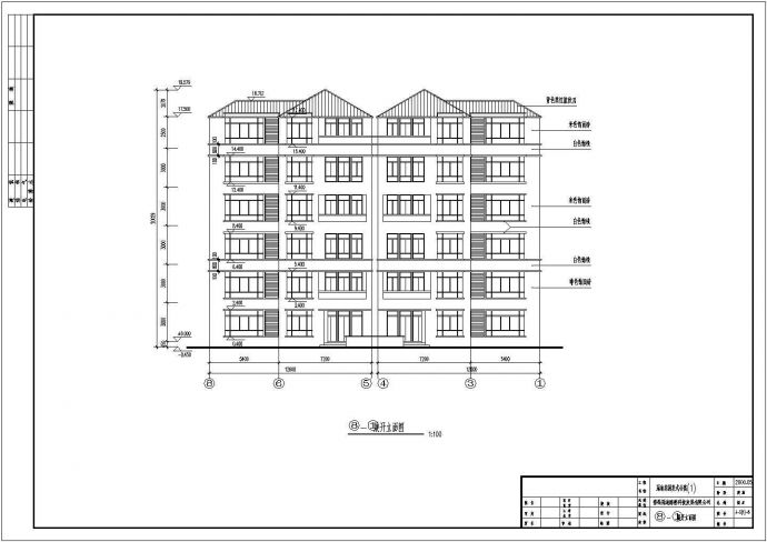 某欧式复式公寓建筑设计平面布置参考图_图1