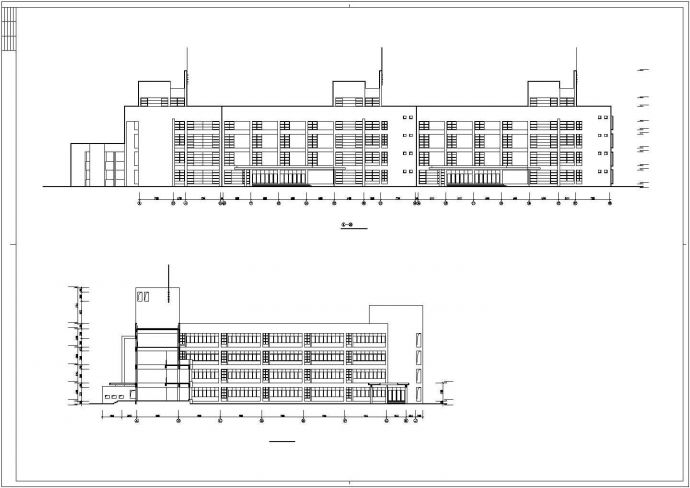 某社区私立小学教学楼建筑设计施工方案CAD图纸_图1
