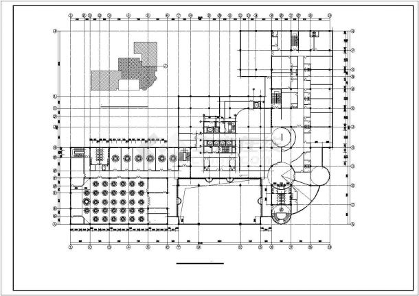 五星级酒店建筑设计cad方案图纸-图二