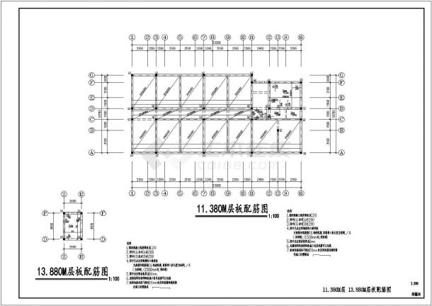 宿舍设计_四层单身宿舍楼建施结施CAD图-图二