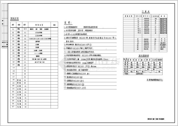 某节能住宅楼建筑CAD设计大样图-图一