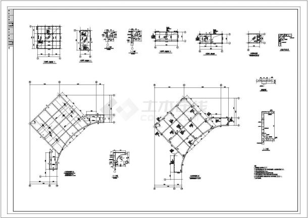 某假日酒店结构CAD全套设计施工图-图一