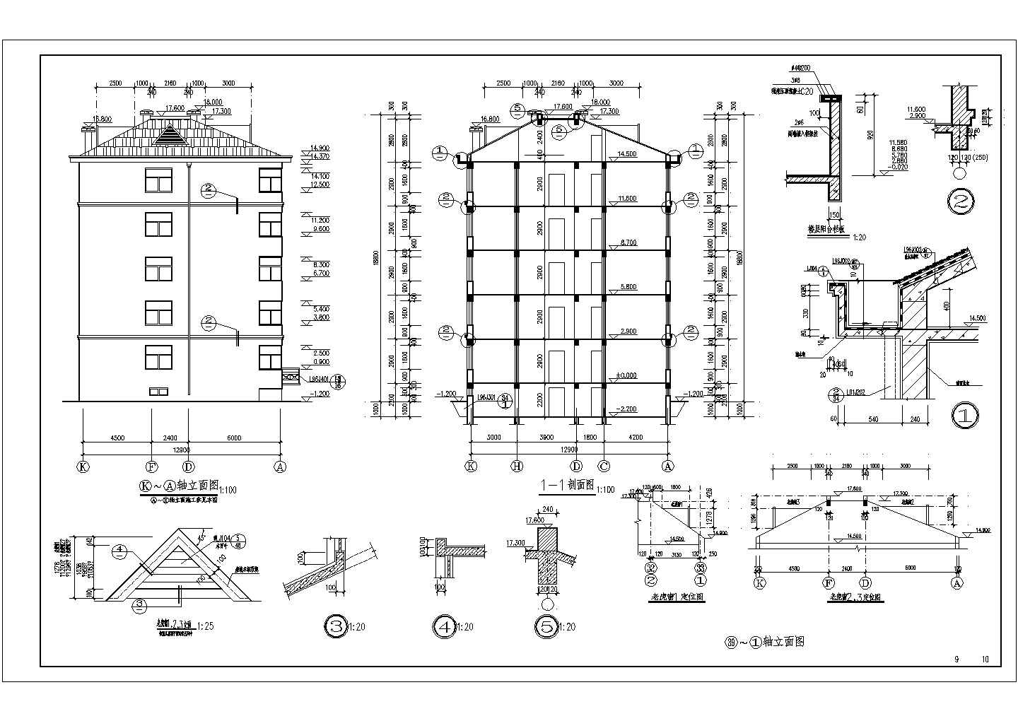 某花园小区住宅建筑CAD全套设计图