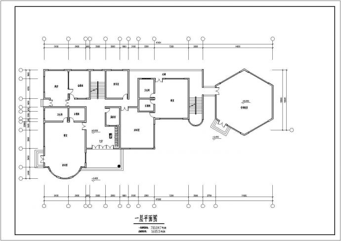 某长47.952米 宽22.8米 3层1685.5平米6班幼儿园设计cad建筑方案图_图1
