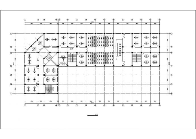 广州某公司4700平米左右五层框架结构办公楼全套建筑设计CAD图纸_图1