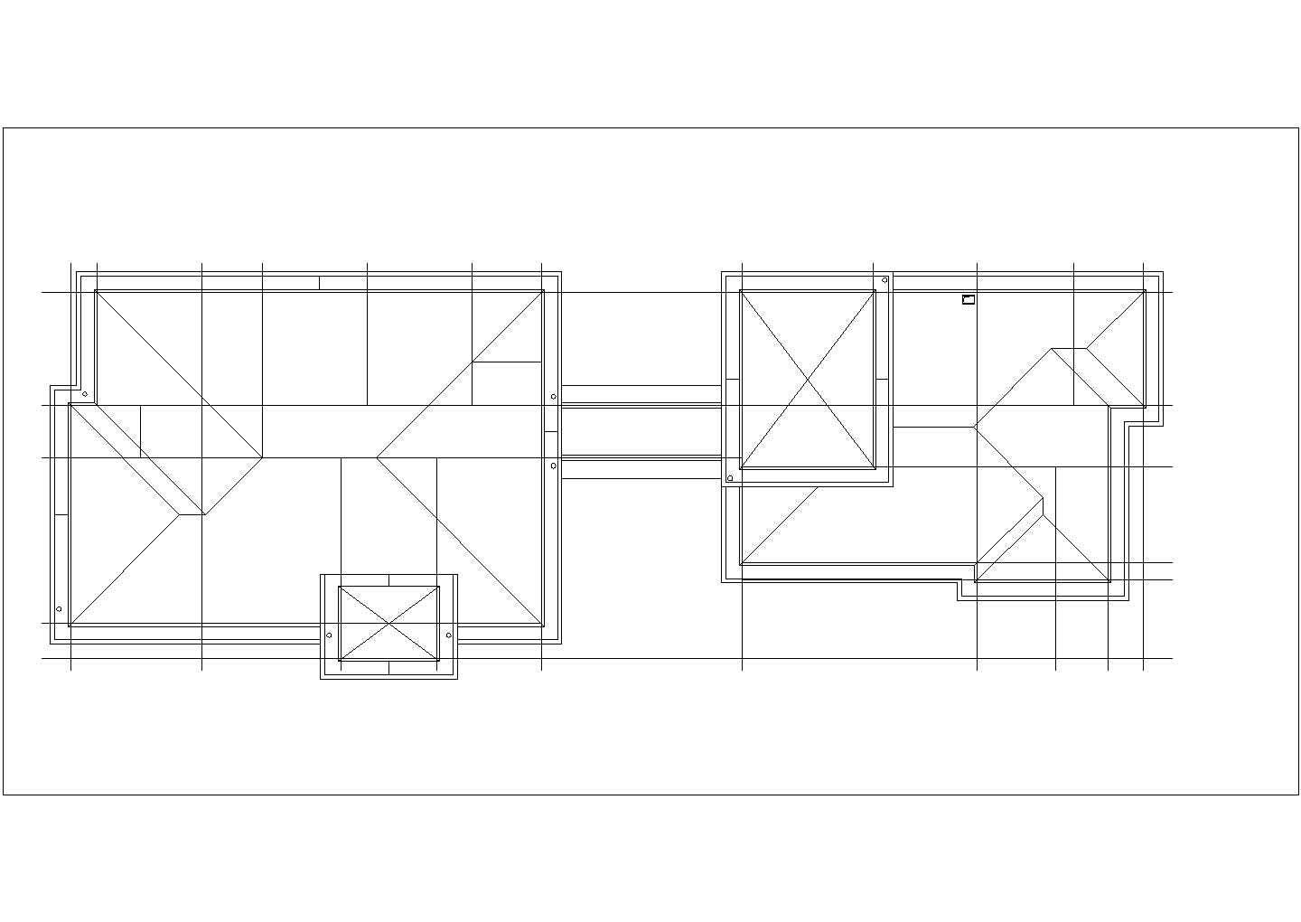 550平米2层框混结构单体别墅全套平立剖面设计CAD图纸