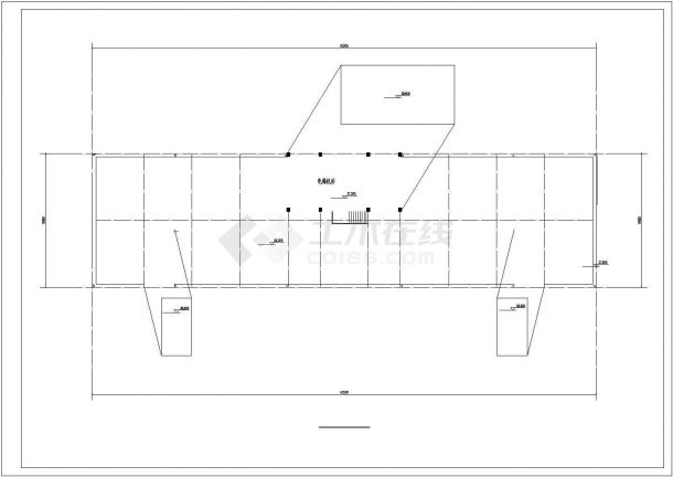 西安市某企业单位11层框架结构办公楼全套平立剖面设计CAD图纸-图一