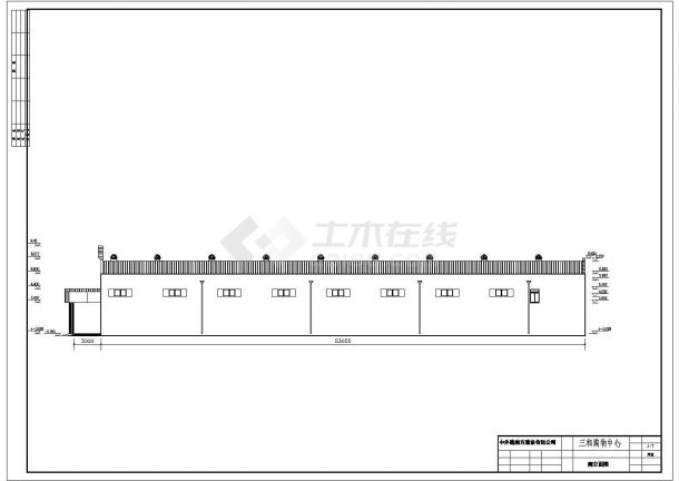某商业街2200平米2层框架结构惠民商场平立剖面设计CAD图纸-图一