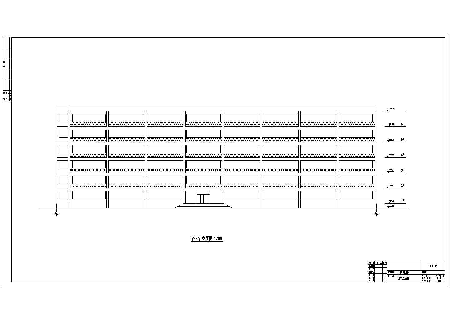 学校设计_六层学校教学楼建筑施工CAD图