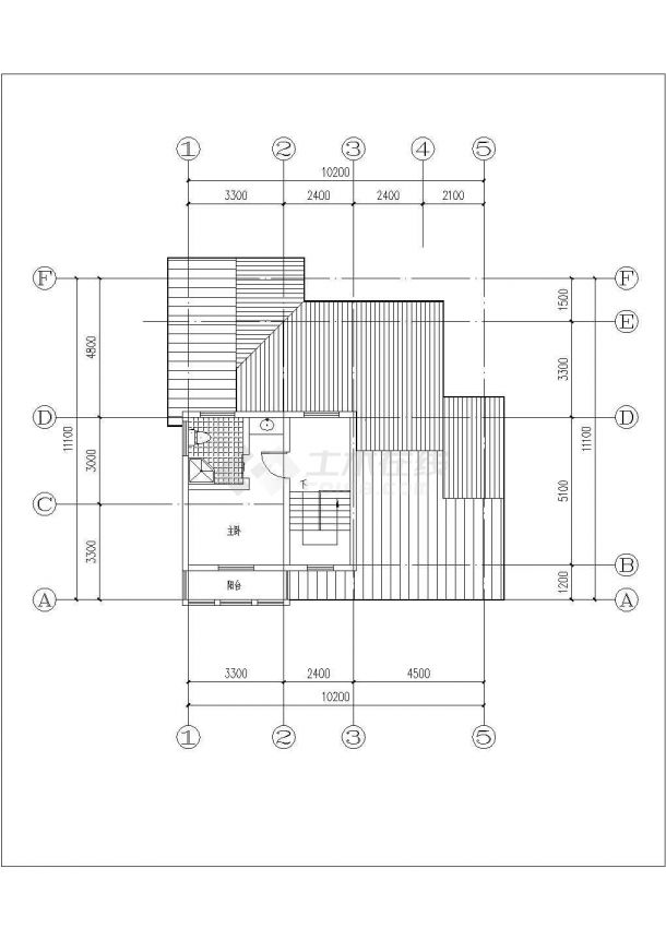 某小区380平米2层混合结构独栋别墅平立面设计CAD图纸（含地下层）-图一