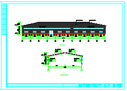 24米跨L型厂房四坡屋面钢结构设计施工图纸_图1