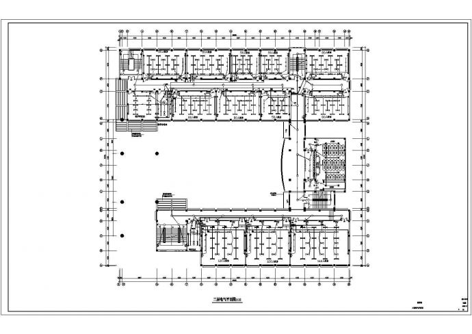 教学楼设计_某五层学院教学楼电气设计CAD图纸_图1