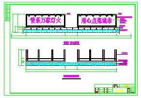 城市广告牌、灯箱和宣传栏的建筑图、结构图纸