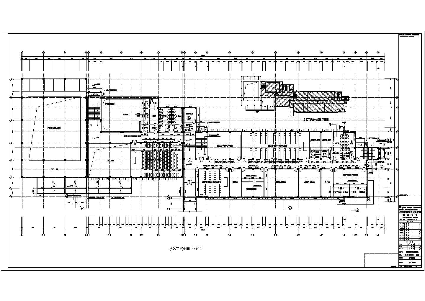 学校设计_师范学校框剪结构五层教学楼建筑施工CAD图