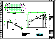 某钢结构楼梯CAD设计施工图纸-图一