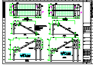 某钢结构楼梯CAD设计施工图纸-图二