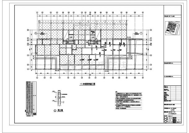 25层剪力墙结构住宅楼结构施工图（CAD、22张）-图一