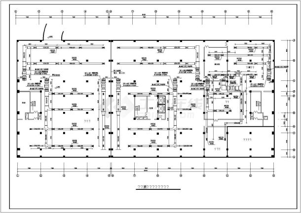 空调设计_某8层办公楼空调设计CAD图-图一