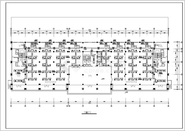 空调设计_某8层办公楼空调设计CAD图-图二