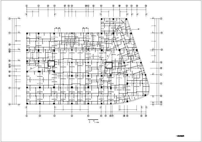 某地区多层异形柱住宅楼框架结构施工图_图1