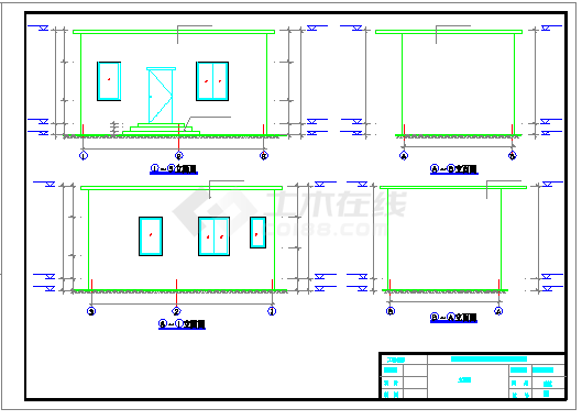 某1层砖混结构房屋--建筑结构设计施工图纸（全套）-首层散水、屋面悬挑-图一