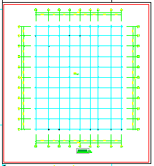 某单层钢结构厂房结构设计CAD图纸_图1