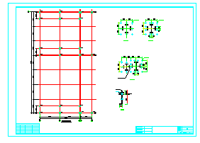 某钢结构人行天桥cad设计施工图纸_图1