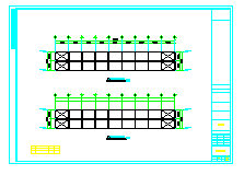 某钢结构双层楼房建筑结构设计CAD图纸