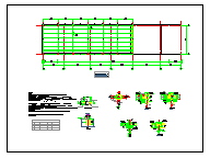某工程汽车坡道钢结构雨棚节点设计施工图纸_图1