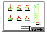 某三角烟囱塔架结构施工cad设计图纸_图1