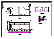 生物接触氧化池工艺管道施工图及结构cad施工图纸-图二