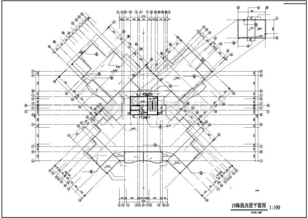 徐州市广阳花园小区11+1层住宅楼全套平面设计CAD图纸（2套方案）-图二