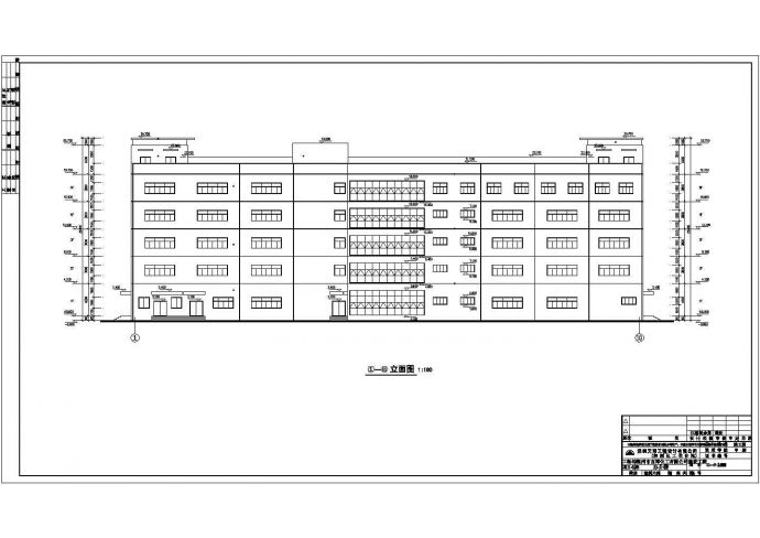 惠州市五层办公楼混凝土框架结构建筑结构施工图_图1
