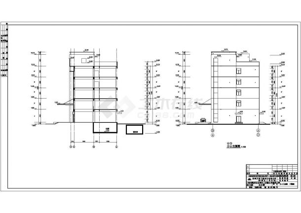 惠州市五层办公楼混凝土框架结构建筑结构施工图-图二