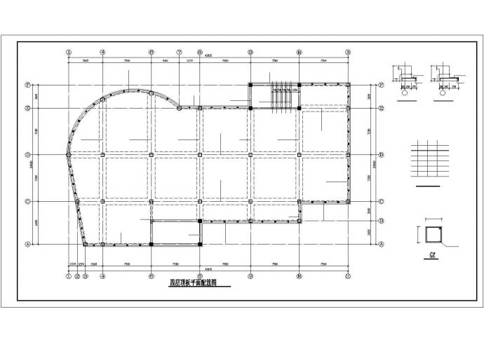 某地区五层办公楼剪力墙结构设计施工图_图1