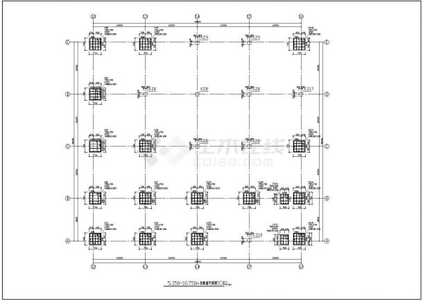某地区生产仓储综合楼框架结构设计施工图-图二