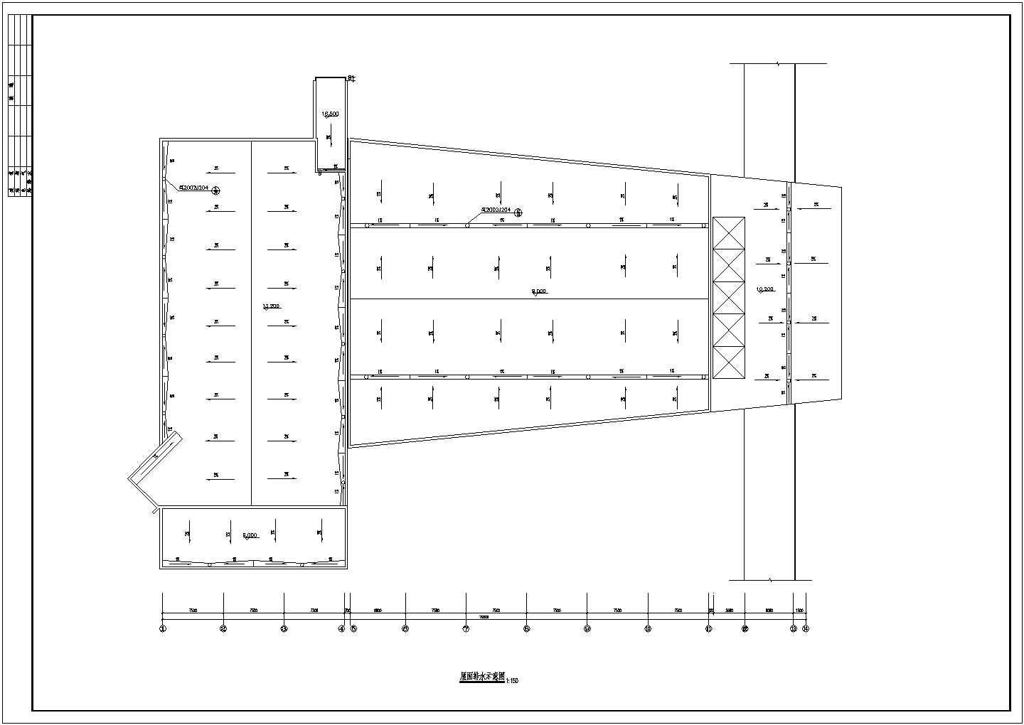 食堂设计_某三层食堂平面布置设计CAD图